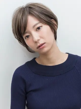 ショート カラー ツジガキ ユウスケのヘアスタイル