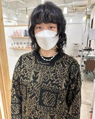 ショート カラー パーマ 銀座No.1髪質改善 縮毛矯正/本木のヘアスタイル