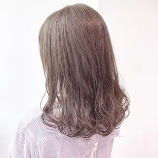 セミロング カラー ヘアアレンジ 🩰透明感カラー♡ UTA🩰のヘアスタイル