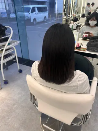 ミディアム カラー パーマ はるか/透明感暗髪 /ヘアアレンジ🤍のヘアスタイル