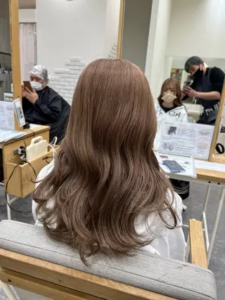 ロング カラー 太白区/白髪ぼかし ハイライト/千葉達人のヘアスタイル