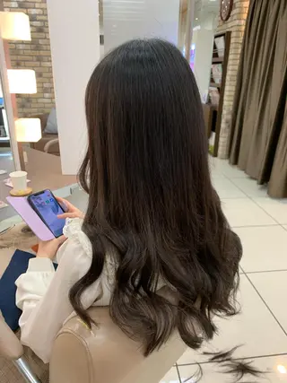 ロング 馴染ませNo.1🧃 エクステ・アレンジのヘアスタイル
