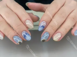 ネイル 神田 ココナッツのネイルデザイン