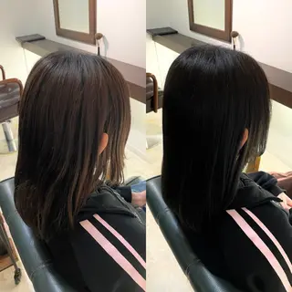 ミディアム 結衣 髪質改善モデル募集中のヘアスタイル