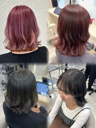 セミロング ボブ ·˖Reika·˖✩のヘアスタイル