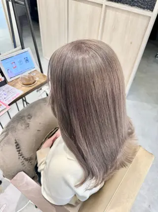 ロング カラー ブリーチなしwカラー /艶カラー/oukaのヘアスタイル