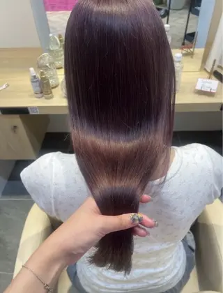 ロング カラー くびれヘア/髪質改善 はるのヘアスタイル