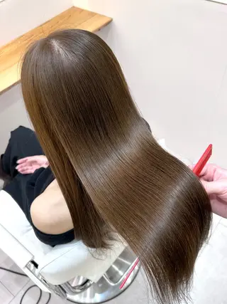 ロング ボブ/レイヤーボブ/ 髪質改善/梶川 夏季のヘアスタイル
