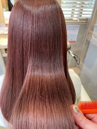 ロング 髪質改善トリートメントループス大倉山店所属・けい もえこのヘアスタイル