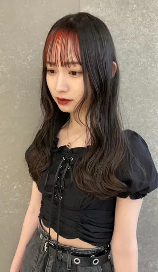 ロング カラー ヘアアレンジ レイヤー&カラー 人気美容師倉崎涼のヘアスタイル