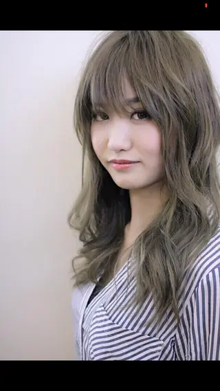 セミロング カラー 山本 芳喜のヘアスタイル