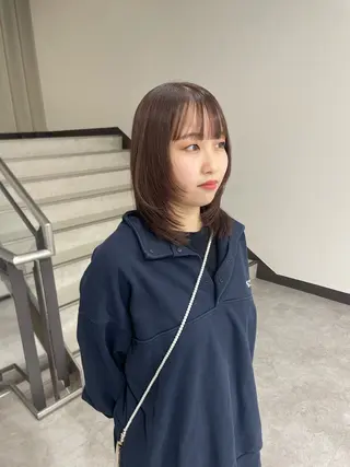 ミディアム 髪質改善✨艶カラー 🎀moka🎀のヘアスタイル