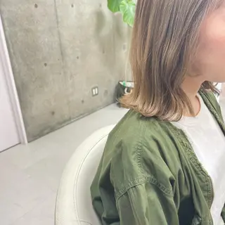ミディアム カラー 坂本 沙也加のヘアスタイル