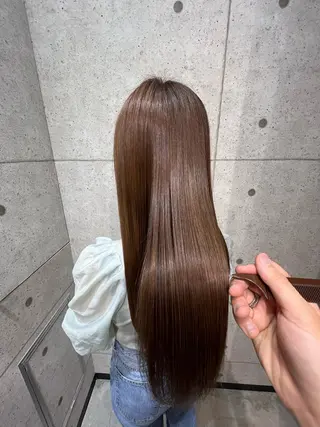 ロング 韓国パーマ 美容師 和田爽良のヘアスタイル