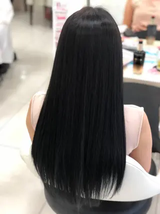 ロング パーマ 全席個室 暖色カラー Zina松園優香🌸のヘアスタイル