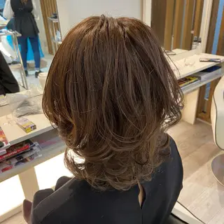 セミロング カラー 札幌ブリーチカラー/ ダブルカラー/ドイのヘアスタイル