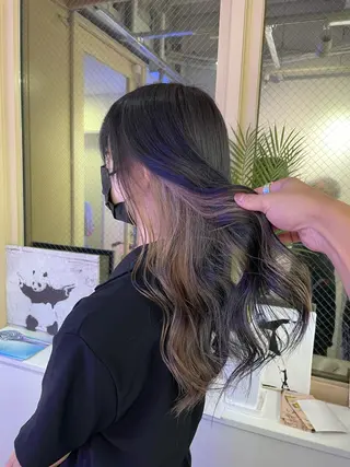 ロング カラー 🌈プルエクステ& ハイトーン🌈関飛鳥のヘアスタイル