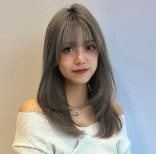 ロング カラー 透明感カラー/ くびれヘア/ユウユのヘアスタイル