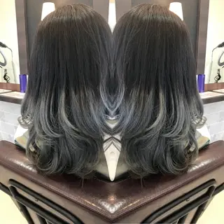 ミディアム カラー 柿沼  洸太のヘアスタイル