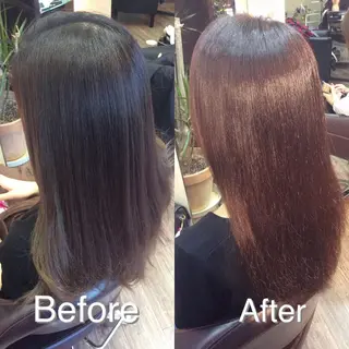 セミロング カラー CALON銀座　松田 力丸のヘアスタイル