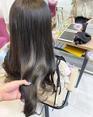 セミロング カラー 新宿駅近♡個室 ♡関口三都季🌜のヘアスタイル