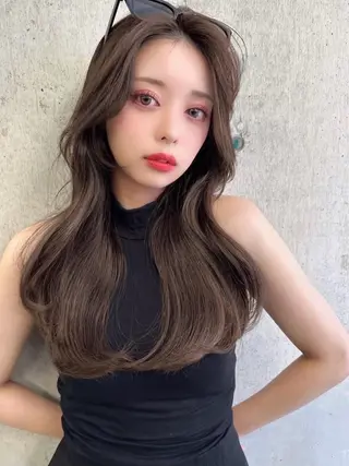 ロング 佐京春奈/縮毛矯正 髪質改善/美髪カラーのヘアスタイル