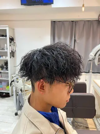 ショート パーマ メンズ 💈men's💈 satoru中目黒のヘアスタイル
