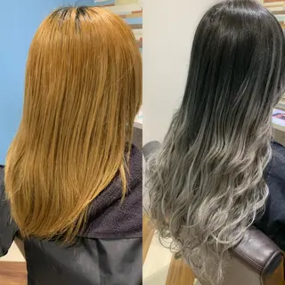 ミディアム カラー ヘアアレンジ stylist Yukieのヘアスタイル