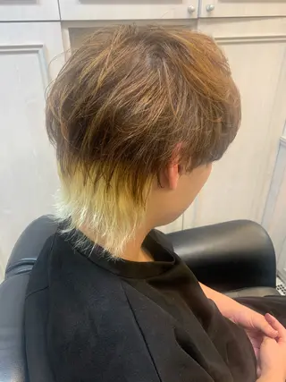 カラー メンズ フリーランス理美容師 いさかのヘアスタイル