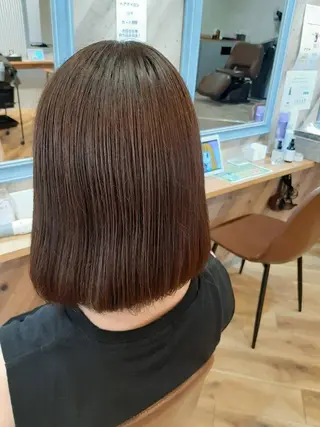 ミディアム カラー 髪質改善カラーズ カフェプラスのヘアスタイル