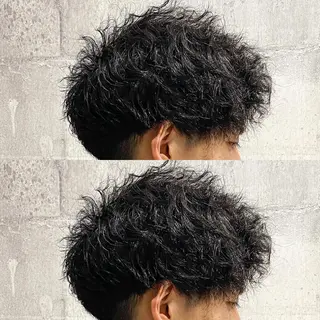 ショート パーマ メンズ 高橋 宏輔のヘアスタイル