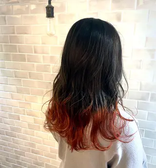 ミディアム カラー 木下 旬起のヘアスタイル