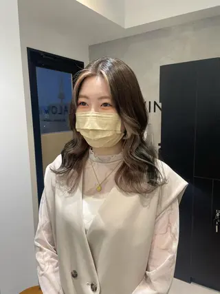 セミロング 【美容室が苦手な方 専問美容室】MIHOのヘアスタイル