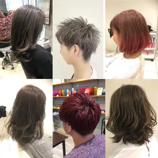 ミディアム カラー パーマ ヘアアレンジ メンズ キッズ ネイル マツエク・マツパ EnBlesS西宮 マンツーマン神道有基のヘアスタイル