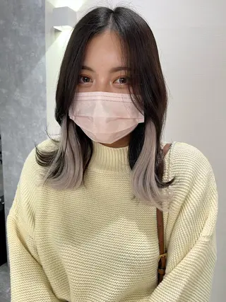 セミロング 韓国ヘア🇰🇷 RYOTAのヘアスタイル