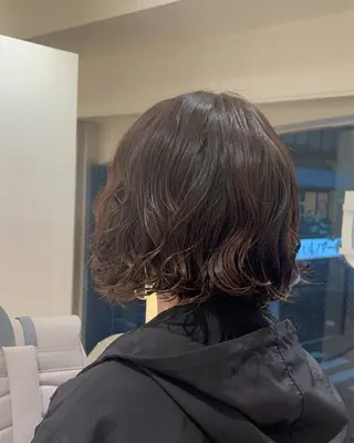 ミディアム パーマ ボブ/ 似合わせ🥀原ちひろのヘアスタイル