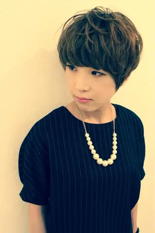 ショート 所渉/韓国レイヤー /ウルフカットのヘアスタイル