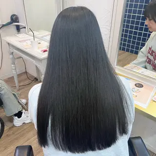 セミロング カラー パーマ akira｜ 透明感ベージュ｜梅田のヘアスタイル