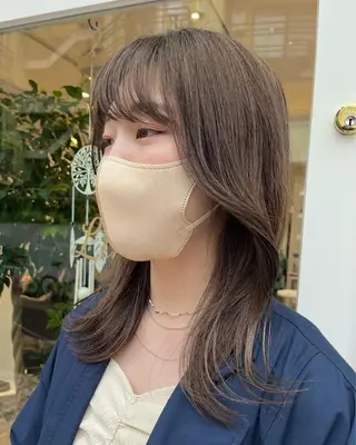 ミディアム カラー 髪質改善☆ 縮毛矯正miyuのヘアスタイル