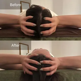 ミディアム カラー パーマ メンズ ネイル マツエク・マツパ 頭痛•小顔専門 温ヘッド【jiu】のエステ・リラクイメージ