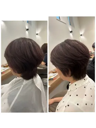 ショート カラー やまこし 美裕樹のヘアスタイル