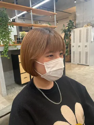 ミディアム yuika .のヘアスタイル