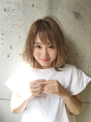 ミディアム カラー 佐藤 高徳のヘアスタイル