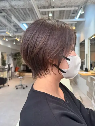 ショート 早稲田/ショート/ 髪質改善/艶カラーのヘアスタイル