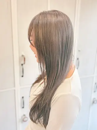 ロング レイヤー/透けカラー ✨KANAのヘアスタイル