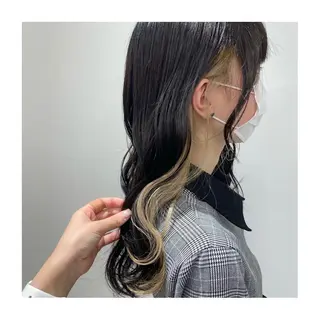 ロング カラー 小國 綾かのヘアスタイル