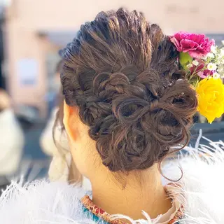 ロング ヘアアレンジ 小宮 真理奈のヘアスタイル