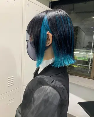 ミディアム カラー 中性ウルフカット ケアブリーチ/ケイトのヘアスタイル