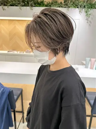 ショート カラー 銀座/韓国レイヤー/ 艶カラー🍓原田侑依のヘアスタイル