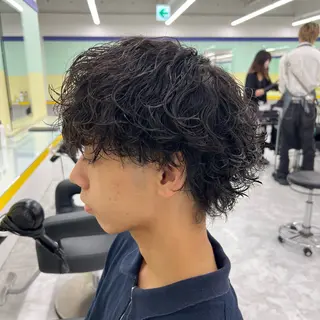 ショート カラー パーマ ヘアアレンジ メンズ キッズ 🔷横浜1のパーマ 職人🔷将太郎のヘアスタイル